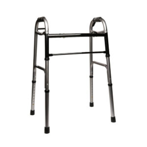 Deluxe Folding Walker Silver