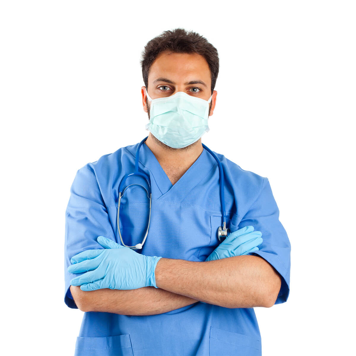 Men V-Neck Scrub Top - Image 2